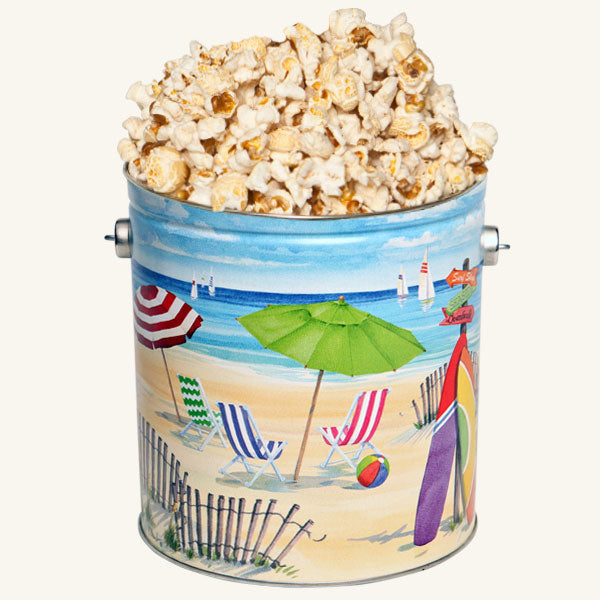 Johnson's Popcorn 1 Gallon Fun in the Sun Tin-Butter