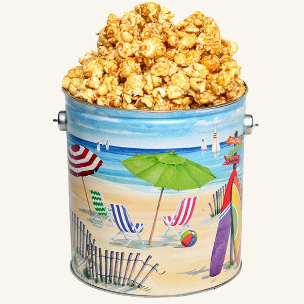 Johnson's Popcorn 1 Gallon Fun in the Sun Tin-Caramel