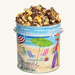 Johnson's Popcorn 1 Gallon Fun in the Sun Tin-Chocolate Drizzle