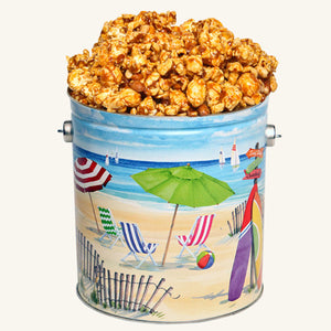 Johnson's Popcorn 1 Gallon Fun in the Sun Tin-Peanut Crunch